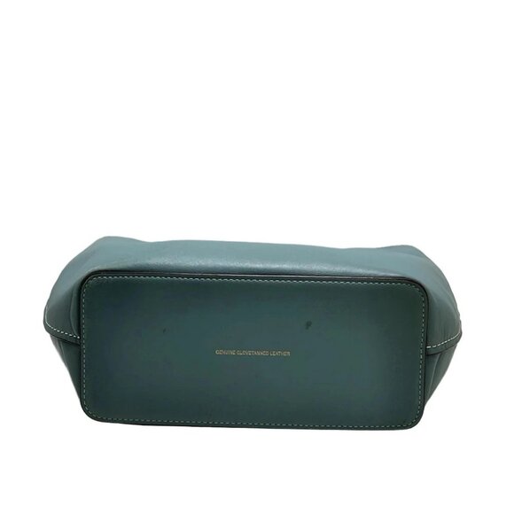 COACH - 58017 Light Blue Leather Shoulder Bag - Picture 4 of 8